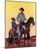 "Surveying the Ranch," August 19, 1944-Fred Ludekens-Mounted Giclee Print