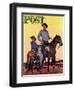 "Surveying the Ranch," Saturday Evening Post Cover, August 19, 1944-Fred Ludekens-Framed Giclee Print