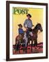 "Surveying the Ranch," Saturday Evening Post Cover, August 19, 1944-Fred Ludekens-Framed Giclee Print