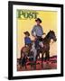 "Surveying the Ranch," Saturday Evening Post Cover, August 19, 1944-Fred Ludekens-Framed Giclee Print