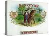 Surveyor Brand Cigar Box Label-Lantern Press-Stretched Canvas