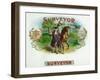 Surveyor Brand Cigar Box Label-Lantern Press-Framed Art Print