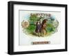 Surveyor Brand Cigar Box Label-Lantern Press-Framed Art Print