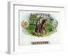 Surveyor Brand Cigar Box Label-Lantern Press-Framed Art Print