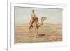 Surveyor on Camelback Reconnoitres the Route for the Trans-Continental Railway-Percy F.s. Spence-Framed Premium Giclee Print