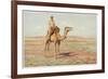 Surveyor on Camelback Reconnoitres the Route for the Trans-Continental Railway-Percy F.s. Spence-Framed Premium Giclee Print