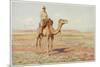 Surveyor on Camelback Reconnoitres the Route for the Trans-Continental Railway-Percy F.s. Spence-Mounted Premium Giclee Print