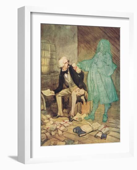 Surveyor Pugh and Hawthorne-Hugh Thomson-Framed Giclee Print