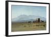 Surveyor's Wagon in the Rockies, C.1859 (Oil on Paper Mounted on Masonite)-Albert Bierstadt-Framed Giclee Print