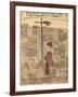 Surveyor Using the Weathervane on the Milestone-Bertrand Boysset-Framed Art Print