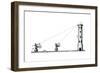 Surveyors Using Quadrants to Measure the Height of a Tower, C1617-C1619-Robert Fludd-Framed Giclee Print