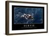 Survie: Citation Et Affiche D'Inspiration Et Motivation-null-Framed Photographic Print