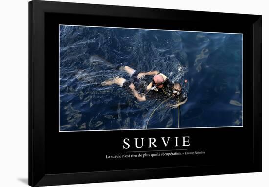 Survie: Citation Et Affiche D'Inspiration Et Motivation-null-Framed Photographic Print