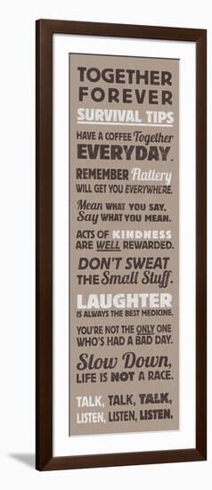 Survival Tips I-The Vintage Collection-Framed Giclee Print