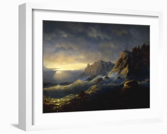 Survivors from a Shipwreck, 1846-Ivan Konstantinovich Aivazovsky-Framed Giclee Print