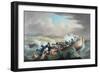 Survivors from a shipwreck off the Isle of Wight being rescued by the crew of HMS Juno, 1800-Robert Dodd-Framed Giclee Print