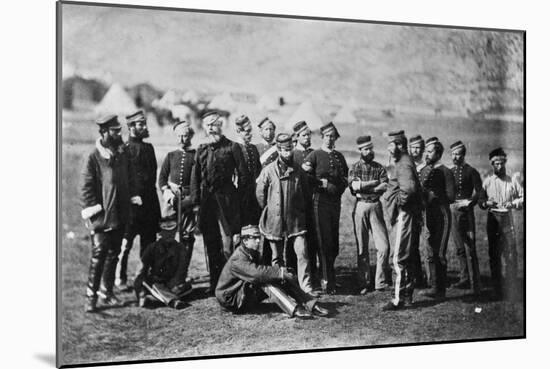 Survivors of the 13th Regiment of Light Dragoons after the Battle of Balaklava, 1854, 1855-Roger Fenton-Mounted Giclee Print