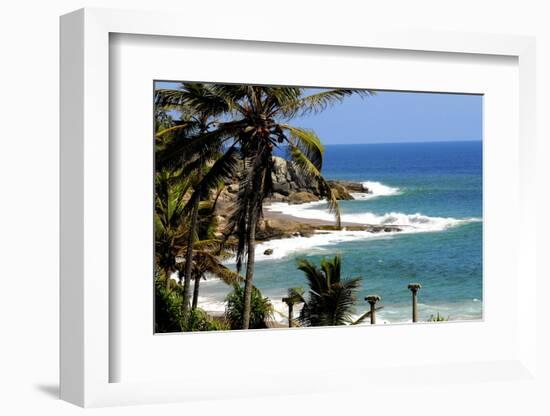 Suryasamudra Beach Resort, Kovalam, Trivandrum, Kerala, India, Asia-Balan Madhavan-Framed Photographic Print