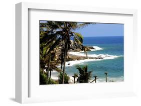 Suryasamudra Beach Resort, Kovalam, Trivandrum, Kerala, India, Asia-Balan Madhavan-Framed Photographic Print