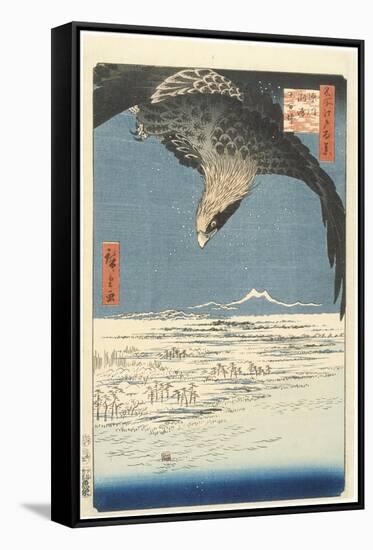 Susaki and the J?mantsubo Plain near Fukagawa from the Series One Hundred Famous Views of Edo, 1857-Ando or Utagawa Hiroshige-Framed Stretched Canvas