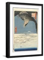 Susaki and the J?mantsubo Plain near Fukagawa from the Series One Hundred Famous Views of Edo, 1857-Ando or Utagawa Hiroshige-Framed Premium Giclee Print