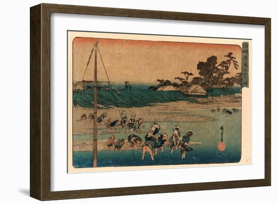 Susaki Shiohigari-Utagawa Hiroshige-Framed Giclee Print