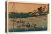 Susaki Shiohigari-Utagawa Hiroshige-Stretched Canvas