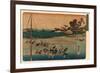 Susaki Shiohigari-Utagawa Hiroshige-Framed Giclee Print