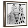 Susan Abraham in Brilkie Dress and June Clarke in Baker Sportswear, 1954-John French-Framed Giclee Print