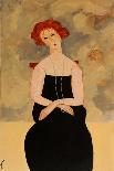 1920s Lady with Pearls-Susan Adams-Giclee Print