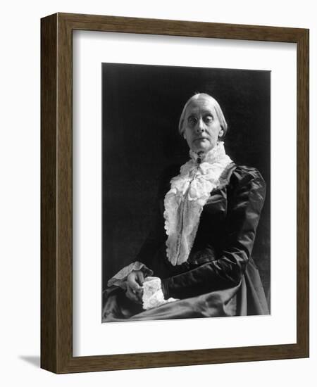 Susan B. Anthony (1820-1906)-Frances Benjamin Johnston-Framed Photographic Print