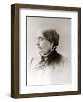 Susan B. Anthony, American Women's Rights Pioneer in 1870s-null-Framed Art Print