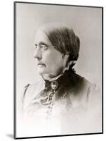 Susan B. Anthony, American Women's Rights Pioneer in 1870s-null-Mounted Art Print