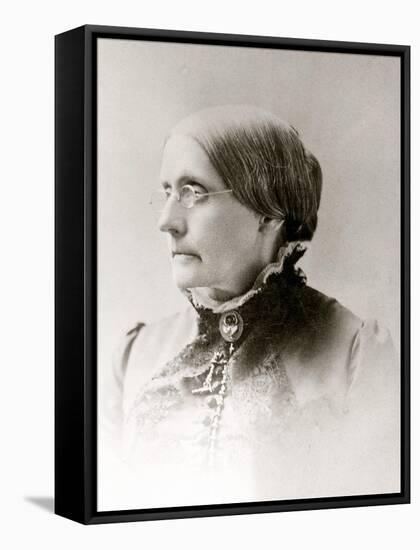 Susan B. Anthony, American Women's Rights Pioneer in 1870s-null-Framed Stretched Canvas