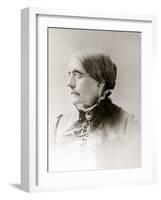 Susan B. Anthony, American Women's Rights Pioneer in 1870s-null-Framed Art Print