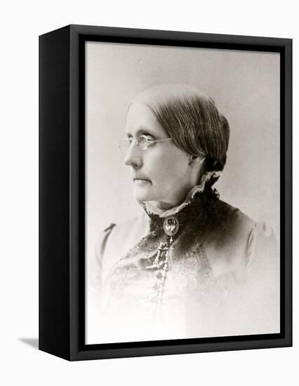 Susan B. Anthony, American Women's Rights Pioneer in 1870s-null-Framed Stretched Canvas