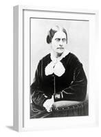 Susan B. Anthony, in 1871 Portrait Attributed to Dr. Smith-null-Framed Art Print