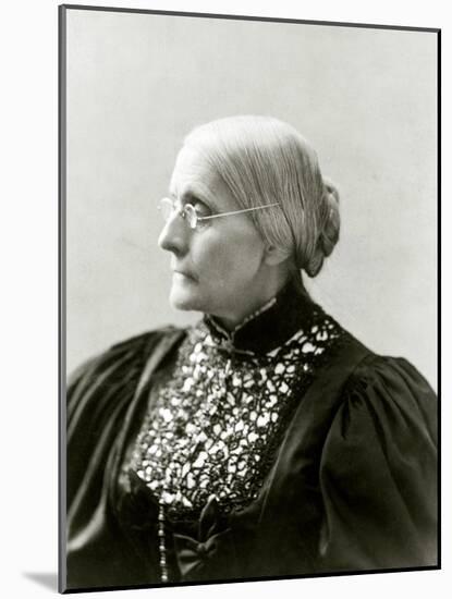 Susan B. Anthony, in 1890s-null-Mounted Art Print