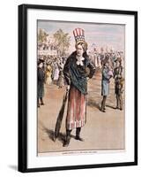 Susan B. Anthony Standing Stern-null-Framed Giclee Print