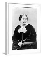 Susan Brownell Anthony (1820-1906) C.1871 (B/W Photo)-American Photographer-Framed Giclee Print