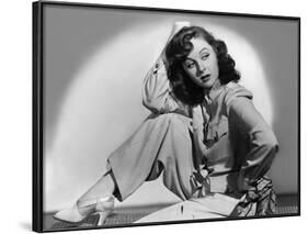 Susan Hayward (1918 - 1975) actrice americaine (b/w photo)-null-Framed Photo