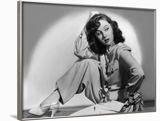 Susan Hayward (1918 - 1975) actrice americaine (b/w photo)-null-Framed Photo