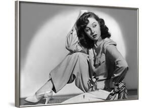 Susan Hayward (1918 - 1975) actrice americaine (b/w photo)-null-Framed Photo