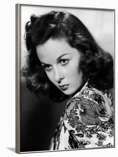 Susan Hayward (1918 - 1975) actrice americaine dans les annees 40, 1940's (b/w photo)-null-Framed Photo