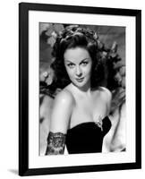 Susan Hayward (1918 - 1975) actrice americaine dans les annees 40, 1940's (b/w photo)-null-Framed Photo