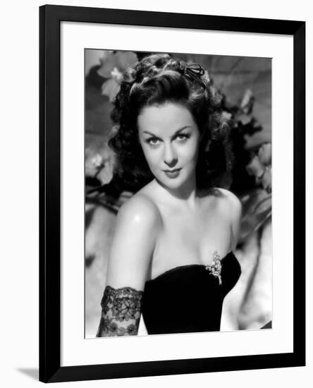 Susan Hayward (1918 - 1975) actrice americaine dans les annees 40, 1940's (b/w photo)-null-Framed Photo