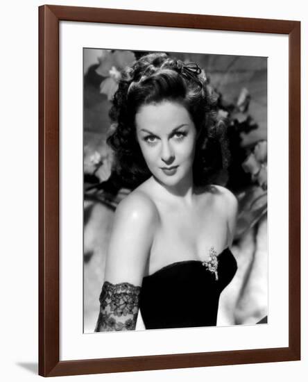 Susan Hayward (1918 - 1975) actrice americaine dans les annees 40, 1940's (b/w photo)-null-Framed Photo