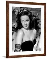 Susan Hayward (1918 - 1975) actrice americaine dans les annees 40, 1940's (b/w photo)-null-Framed Photo