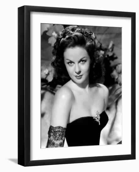 Susan Hayward (1918 - 1975) actrice americaine dans les annees 40, 1940's (b/w photo)-null-Framed Photo