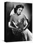 Susan Hayward (1918 - 1975) actrice americaine dans les annees 50, 1950's (b/w photo)-null-Stretched Canvas